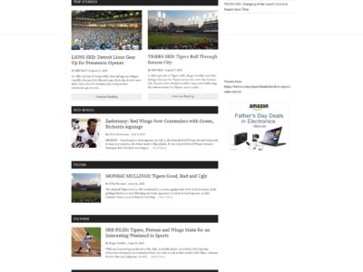 sports radio detroit website homepage.